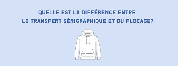 What is the difference between a screen printing transfer and flocking?