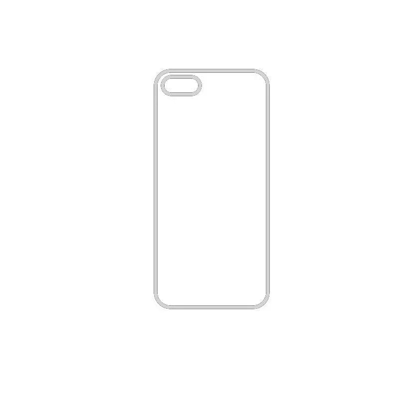 Coque-sublimation.fr Coque Sublimable iPhone 5S Coque Sublimation Apple - Contour transparent Coque Sublimation Apple - Contour transparent