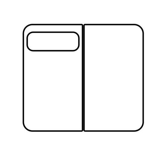 Custodia Sublimazione Google Pixel - Bordo nero Google Pixel Fold Pieghevole