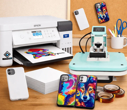 Sublimation Starter Pack. Machines for customizing phone cases
