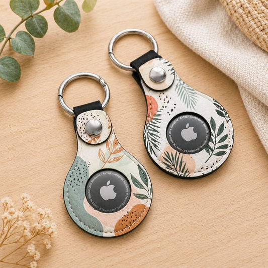 Porte-clés en cuir pour Airtag sublimation