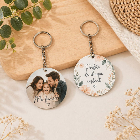 Porte-clés en métal vierge à sublimation
